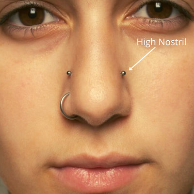 piercing High Nostril